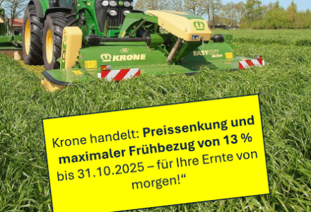 Krone handelt - Preissenkung und max. Frühbezug